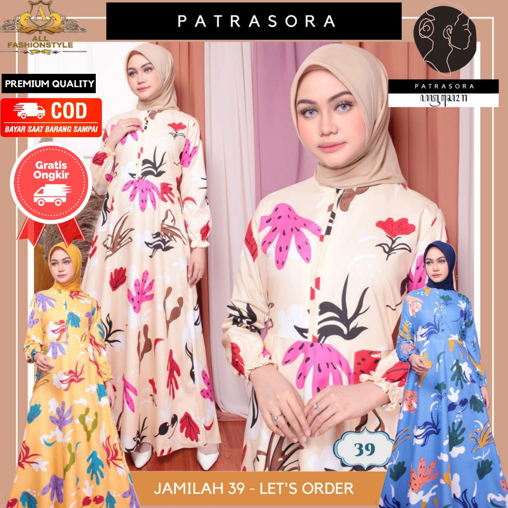[COD] Toko Baju Gamis Dress Motif Remaja Wanita Indah Promo Baju Wanita Lebaran Muslim Top Terlaris