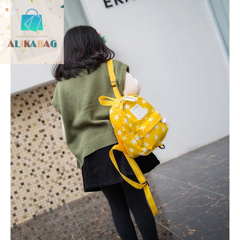 ALIKA BAG - Tas Ransel Anak Laki-laki Perempuan Motif Bintang Lucu Terlaris
