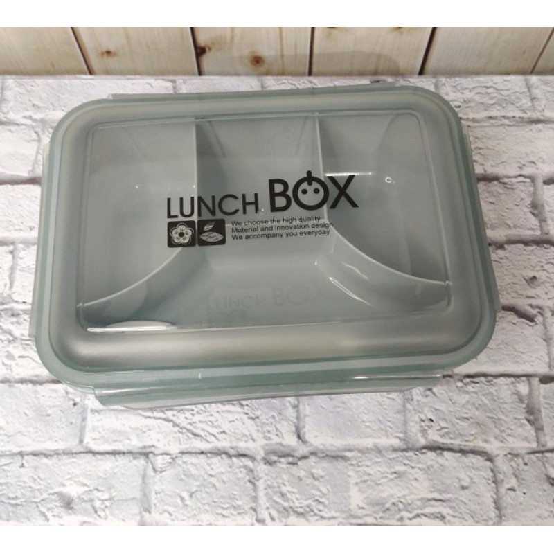 Lunch Box Kaixin 8233 4 Sekat Anti Tumpah