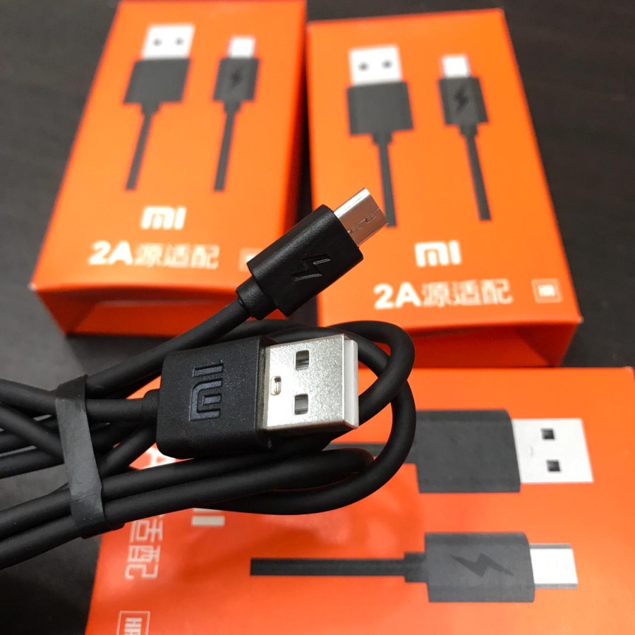 Kabel Data Xiaomi Micro USB / Type C Original 100%