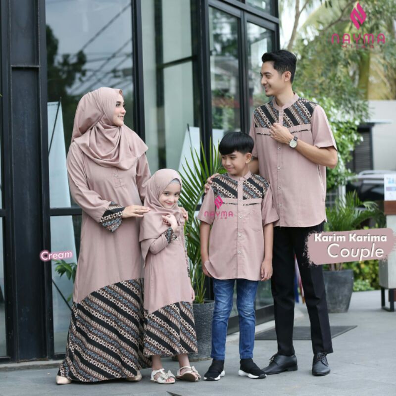 Sarimbit Karim Karima Couple by Nayma Hijab/ gamis kain supernova premium