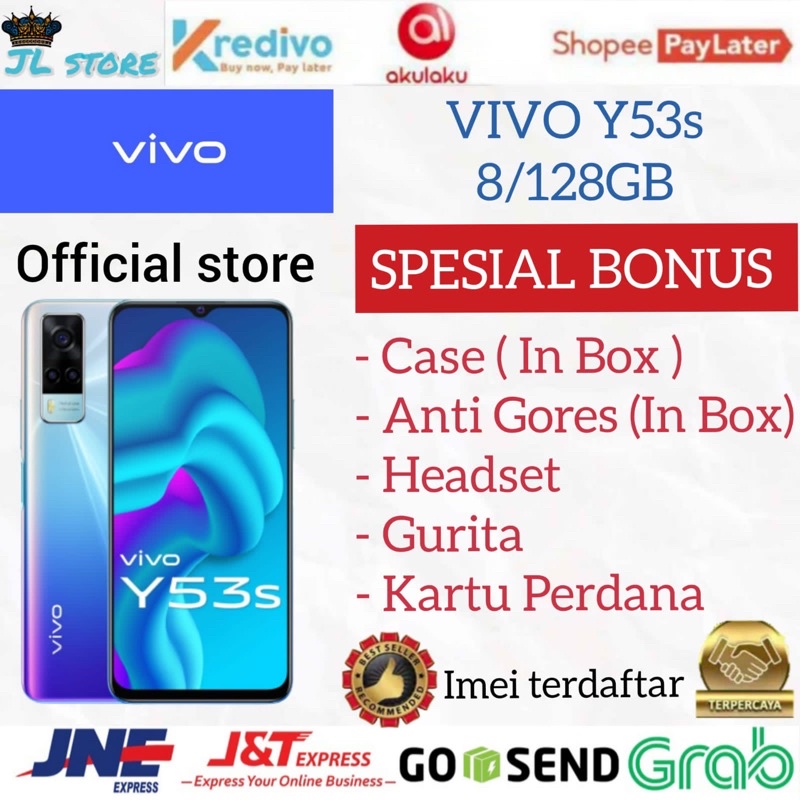 VIVO Y53S 8/128GB RAM 8GB ROM 128GB GARANSI RESMI VIVO