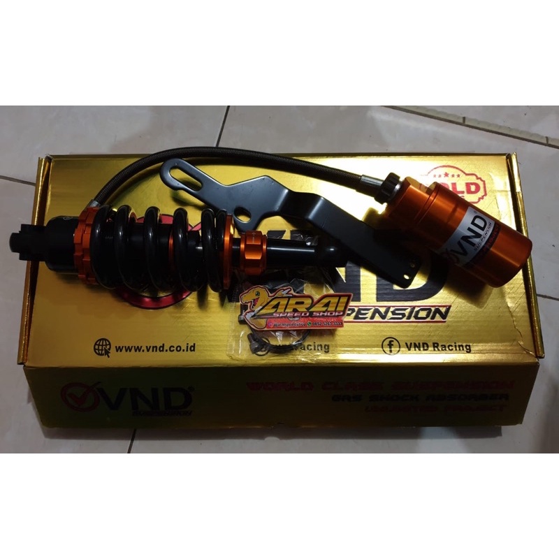 Monoshock VND Satria 2tak Black/Orange