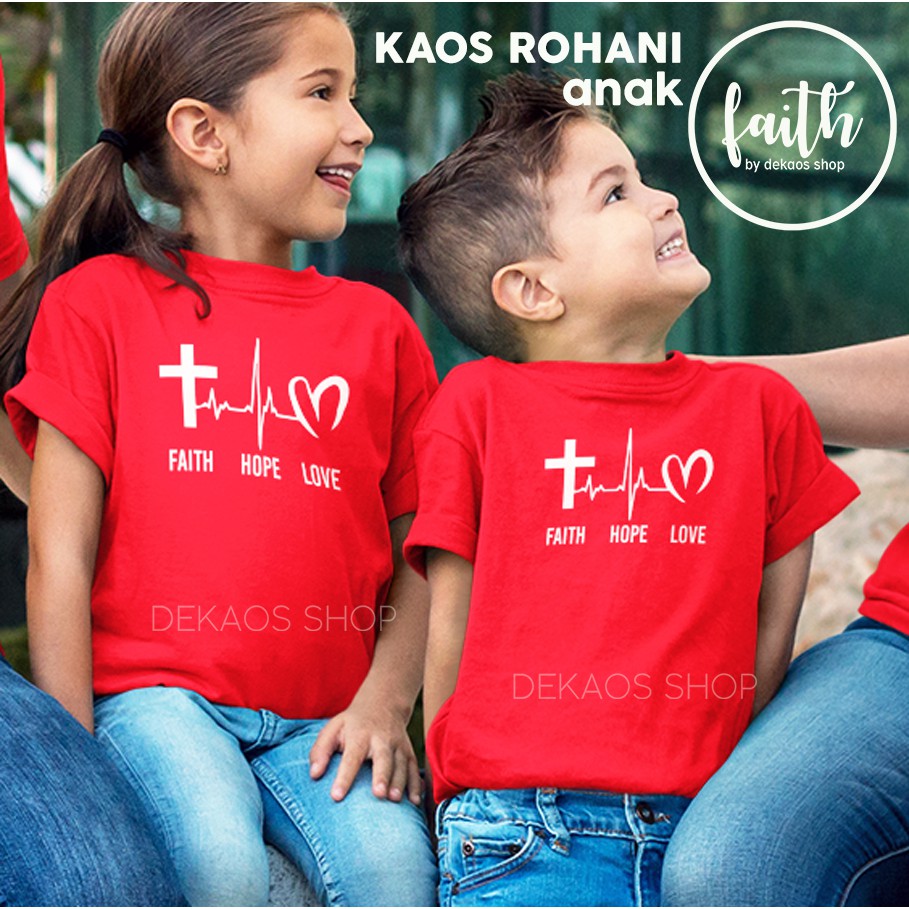 Kaos Rohani Anak Baju Rohani Anak Kaos Baju Anak Kaos Rohani Kristen Anak Dekaos 940kid Shopee Indonesia