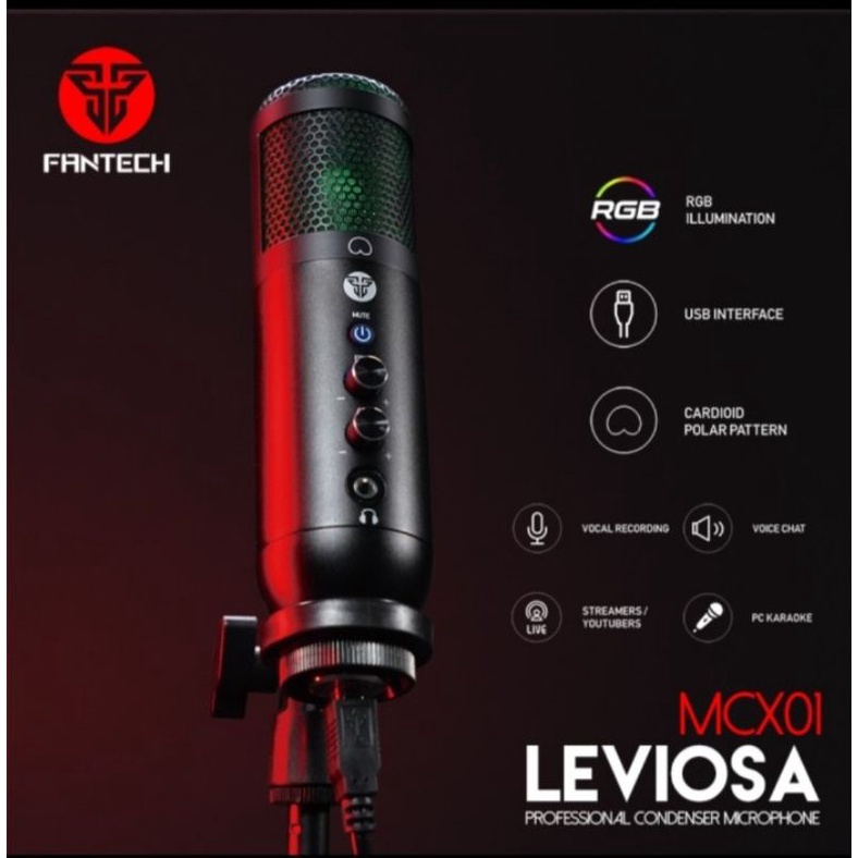 Microphone Condenser Fantech MCX01 Leviosa-2