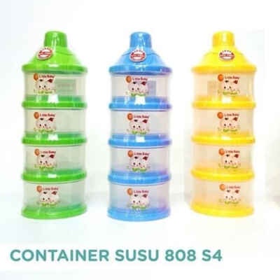 Little Baby Container Milk Case/Tempat Susu Bubuk Susun/Kontainer Susu