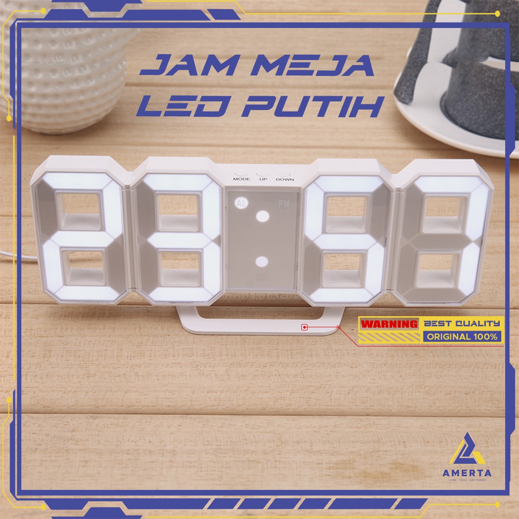 Moseko Jam Meja LED Digital Clock / Jam Meja Digital