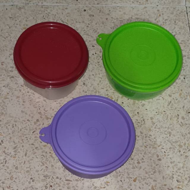 Bowl kecil tempat bulat kecil tupperware