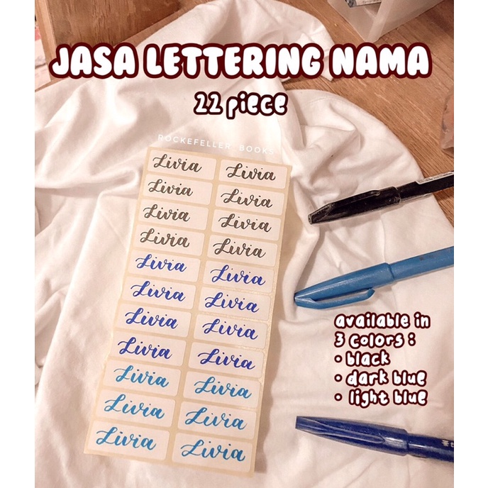 

Stiker Nama Aesthetic