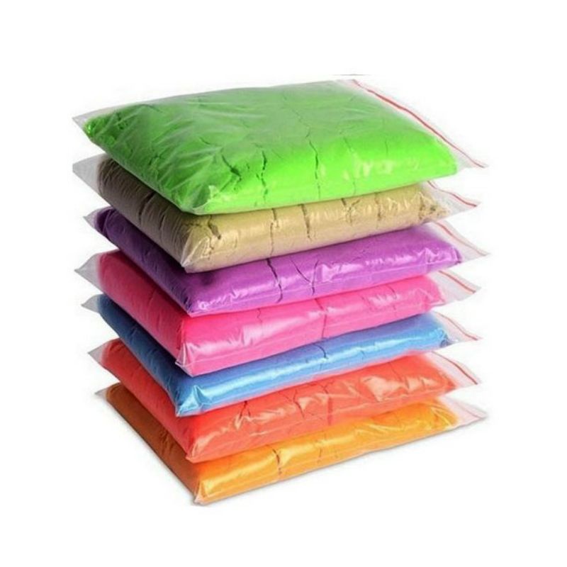 BISA ( COD ) Mainan Pasir Ajaib Anak Kemasan 1kg Pasir Anak Pasir Ajaib Refill / Refil Pasir Ajaib /