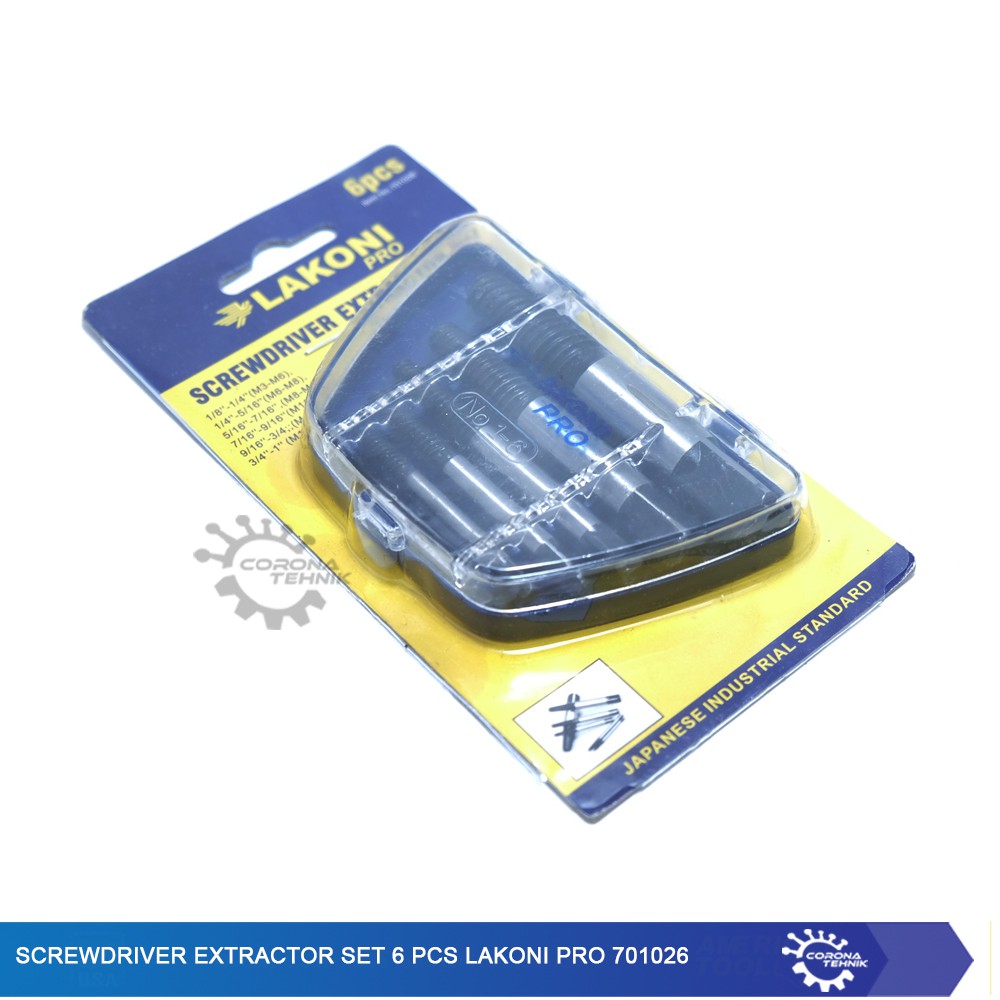 701026 Screwdriver Extractor Set 6 Pcs - Lakoni Pro