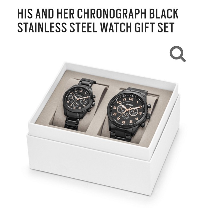 JAM TANGAN COUPLE FOSSIL ORIGINAL - BQ2278SET