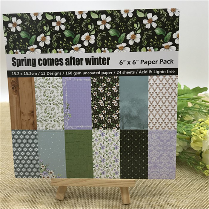 Scrapbooking Paper Pack 6&quot;x6&quot; - Spring Comes After Winter (24 sheets)