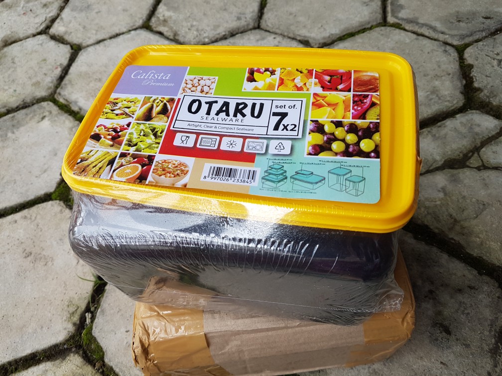 Toples / Wadah Penyimpanan / Tempat Makanan Calista Otaru Smoke Sealware - 14pcs