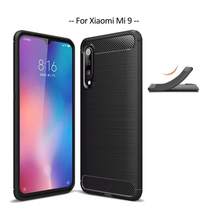 G517Case case carbon fiber xiaomi 9 mi9 mi 9 rubber capsule case soft