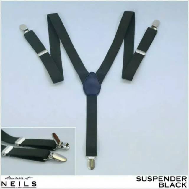 Suspender Dewasa Hitam - Bretel Jojon Aksesoris Fashion