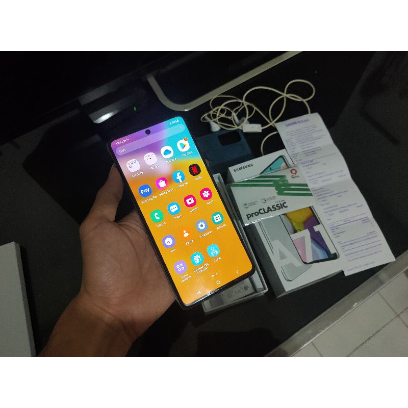 Samsung A71 8/128 Fulset + Asuransi Tec Protec dari Erafone
