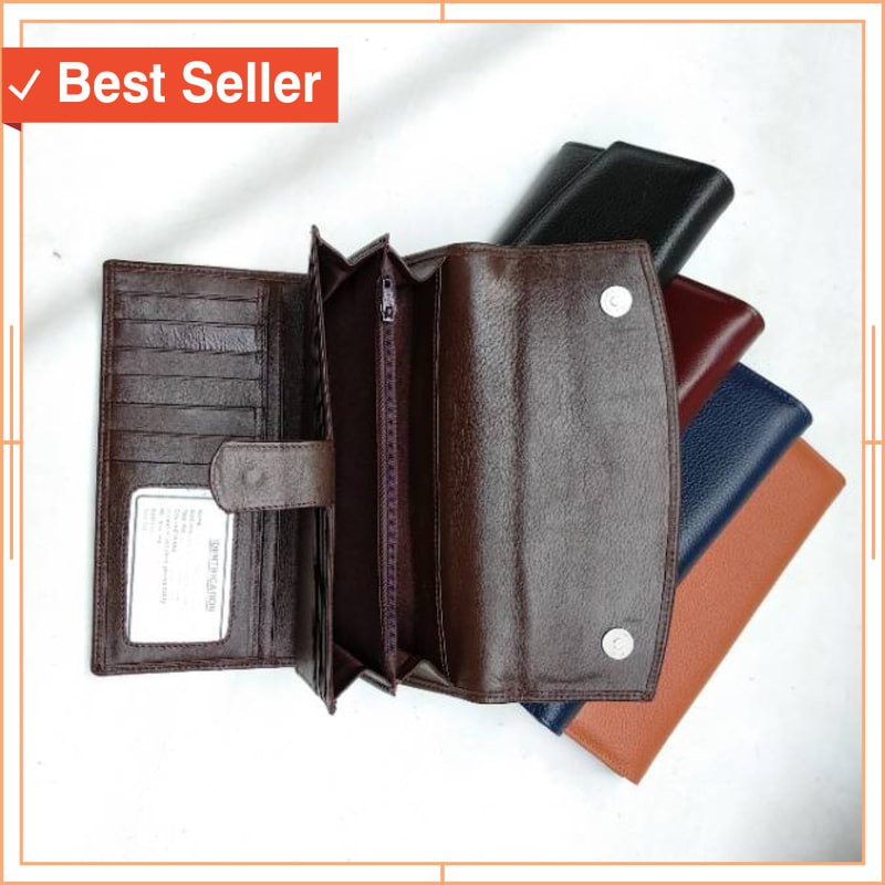 TAS WANITA TRAVELLING MURAH CANTIK UNIK ORI / [VALQO] Dompet kulit ALUNA kartu cewek wanita