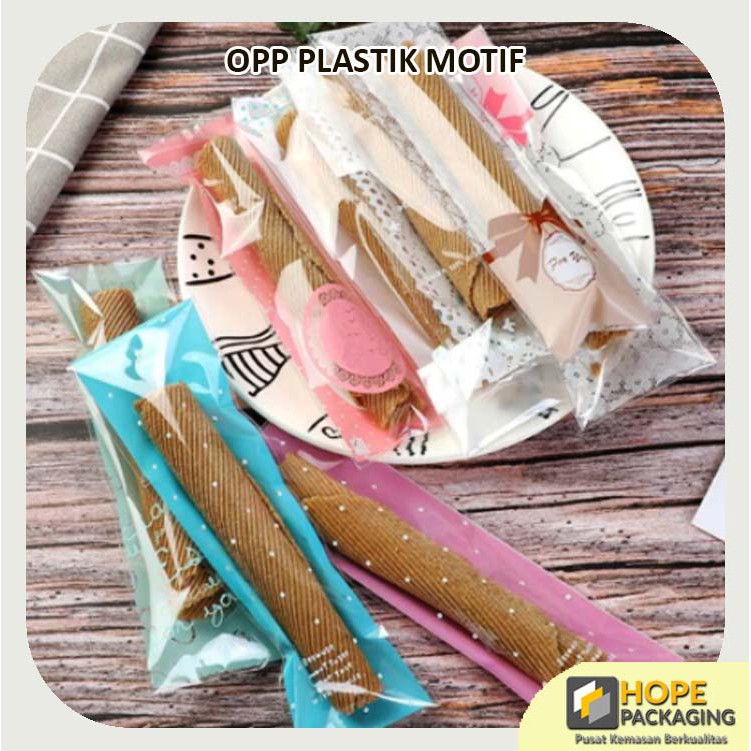 Plastik OPP Kue Cake Candy Cookies Bag Motif Mix Size S dan M