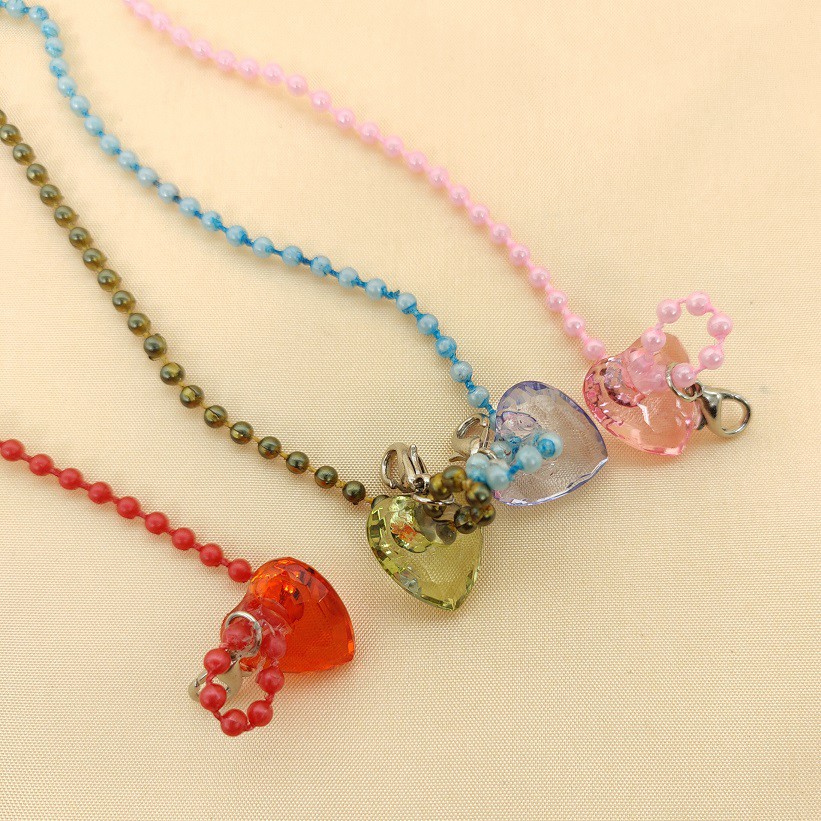 STRAP MASKER [HEART] - Kalung Tali Mask Gantungan Cantolan Kristal Konektor Pengait Strapmask