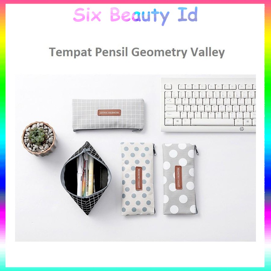 

Promo TP0054 Tempat Pensil Geometry Valley Pencil Case / Tempat Kosmetik