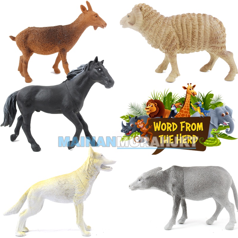 MAINANKEI MAINAN ANAK MURAH ZOO THE WORLD OF ANIMALS OCT203 MAINAN ANIMALS MAKET HEWAN KARET ISI 5 EDUKASI ANAK BAHAN TERBAIK