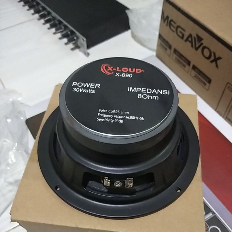 KOMPONEN SPEAKER 6,5 INCH X-LOUD LAD MIDLE  6 INCH