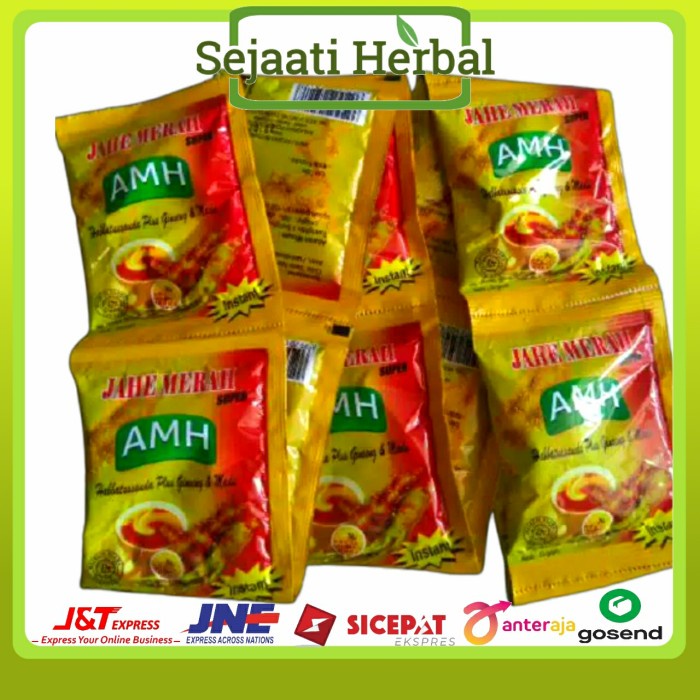 

201nhgg Jahe Merah Amh 1 Renceng Isi 12 Sachet Ds201Fs