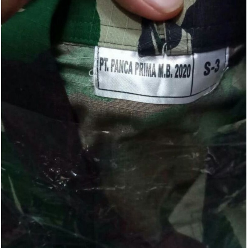 Baju PDL jatah TNI AD