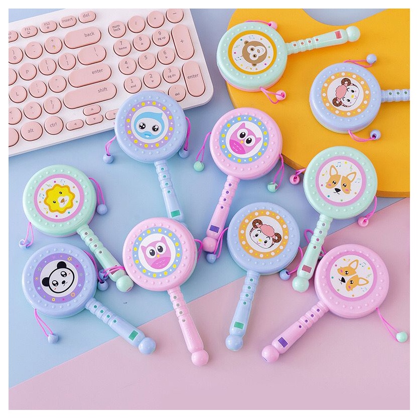 WHISTLE DRUM SHAKER plus / mainan terapi bicara/ Mainan Bayi rattle genggam Rattle Stick/termurahh / BIC