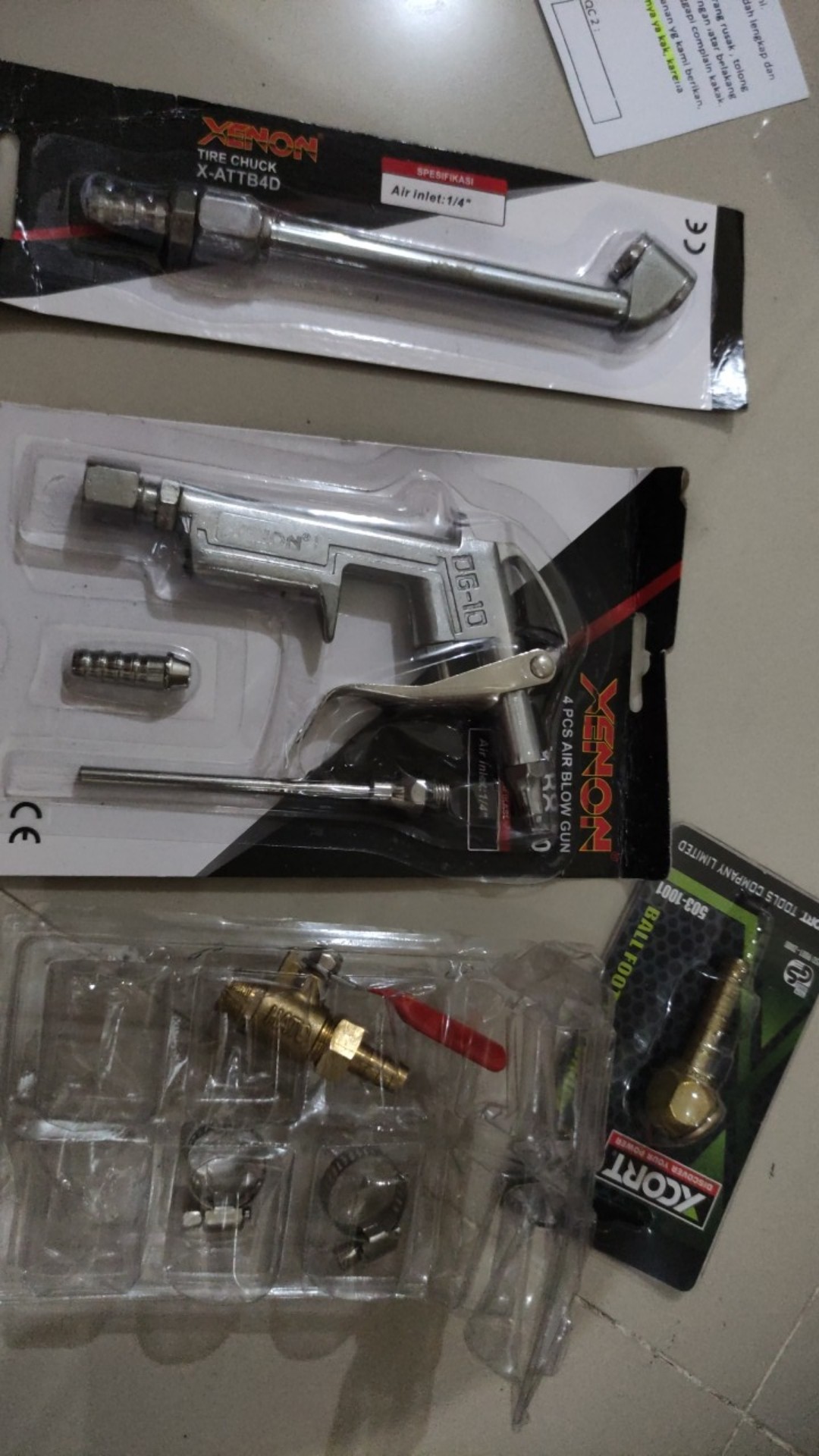 Tire Chuck X-cort / Air Chuck / Isian Angin / Model Keong