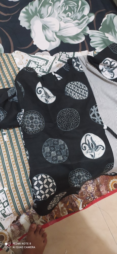 M-l-xl-xxl Batik Wanita Asj Sa Hrb026 Kenongo Kemeja Tosca Pendek