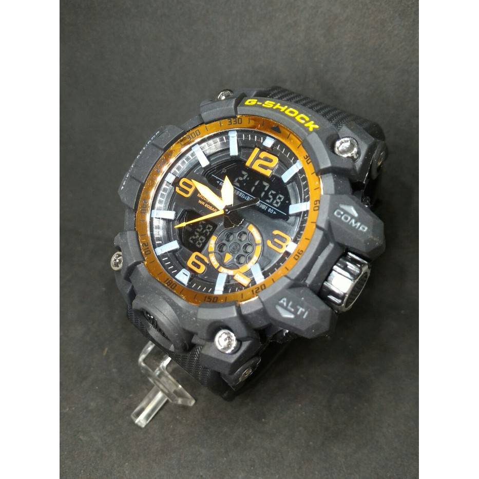 TERMURAH g shock gg 1000 gshock gg1000 tombol hitam list oren Berkualitas