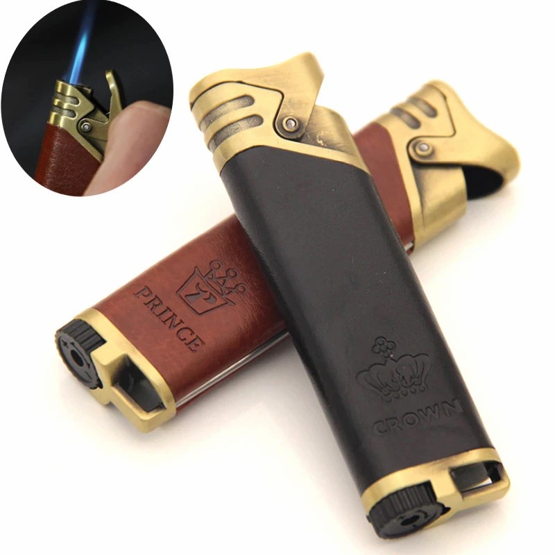 KOREK API BARA PEMANTIK API BARA LEATHER PRINCE CLASSIC MANCIS LIGHTER KOREK UNIK BR18