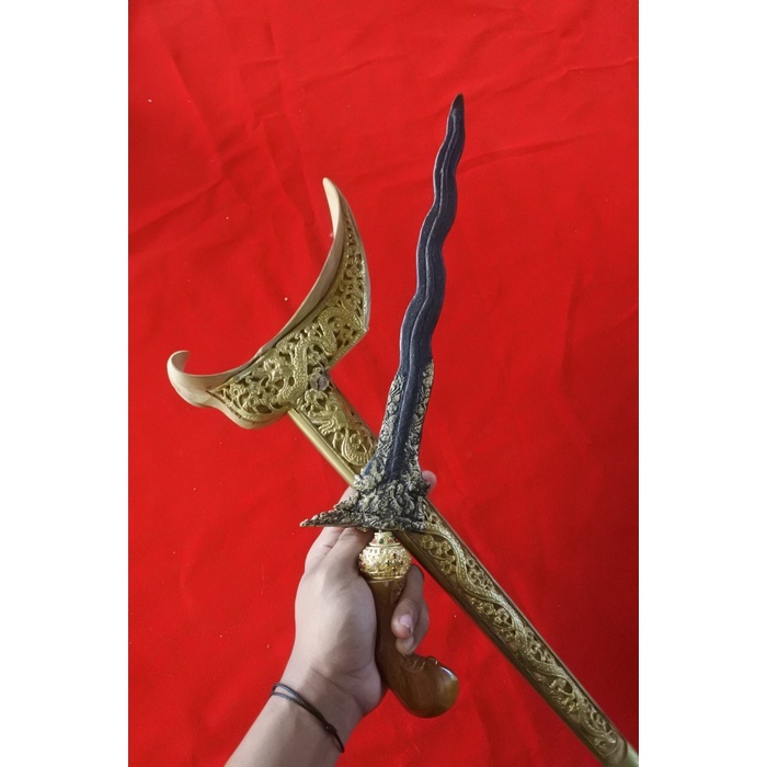 keris naga penganten kinatah warangka ladrang topeng - bilahan KS