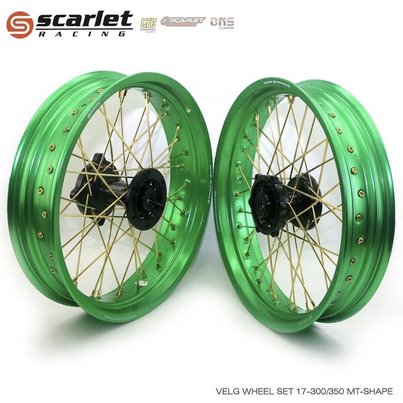 Velg Supermoto KLX / D-Tracker - Velg SCARLET 17 300 350 Tromol SCARLET