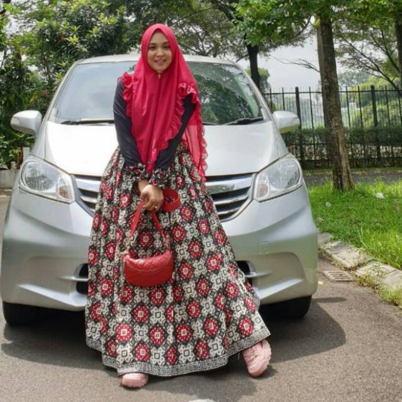 gamis batik premium faaliza syari Preloved