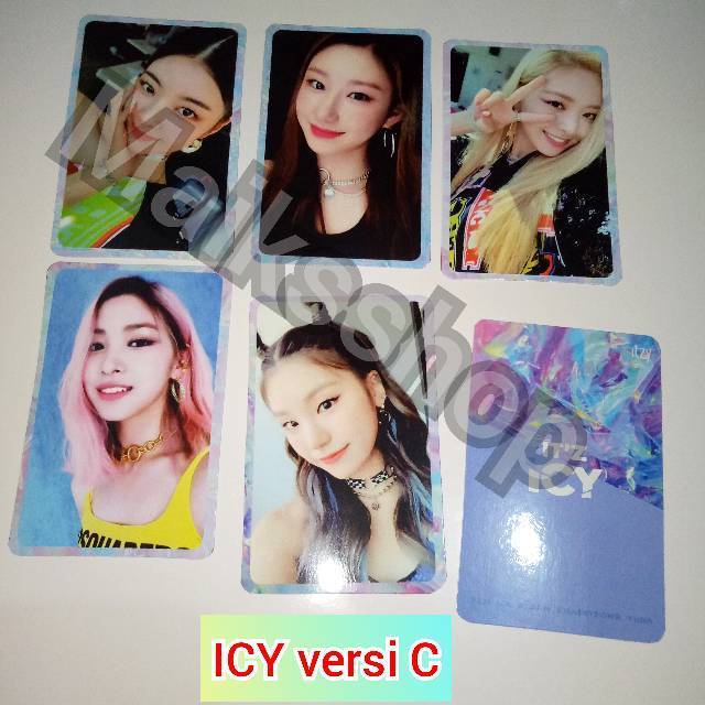 Itzy Icy Photocard Kpop