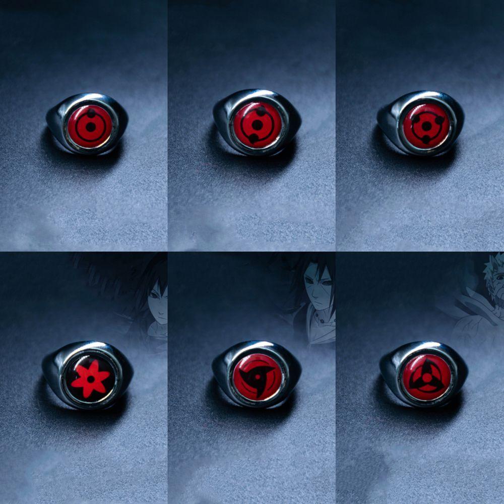 NICKOLAS1 Anime Cincin Fashion Anime Jepang Kipas Hadiah Ninja Uchiha Itachi Perhiasan DIY