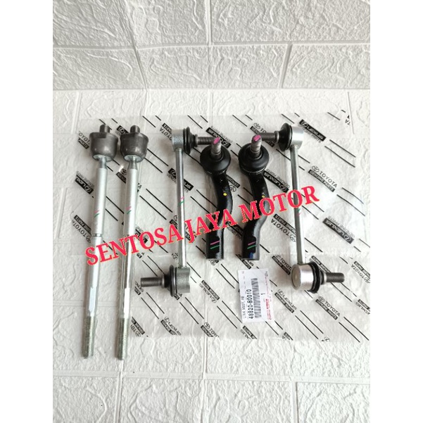 Paket Kaki-Kaki New Avanza Xenia Veloz 2012 UP Rack End 2pc, Tie Ro End 2pc, Link Stabil 2pc Original