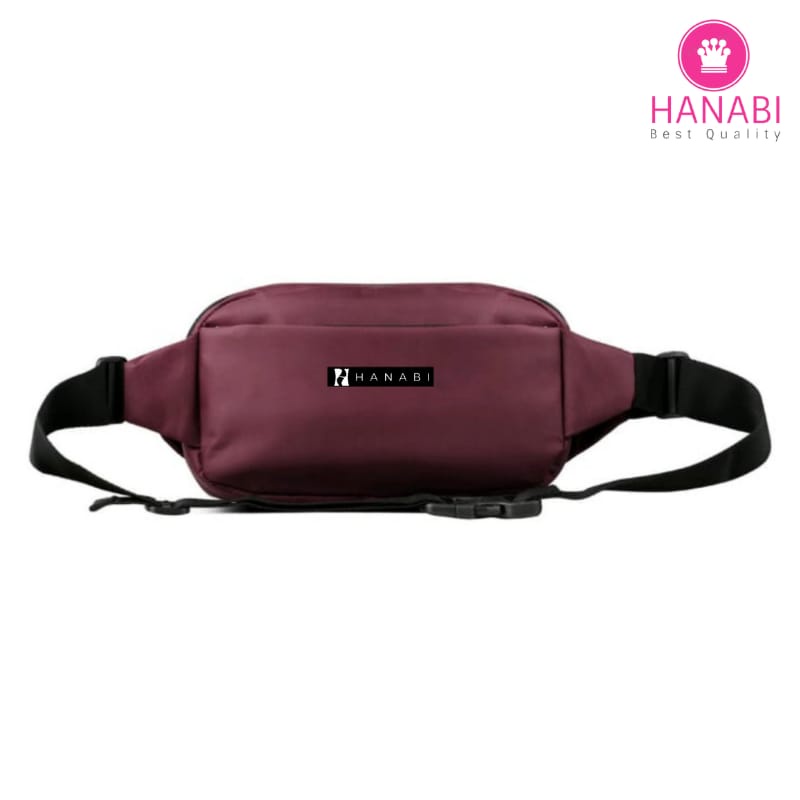 HANABI - Waistbag pria DOUBLE LOOK tas casual