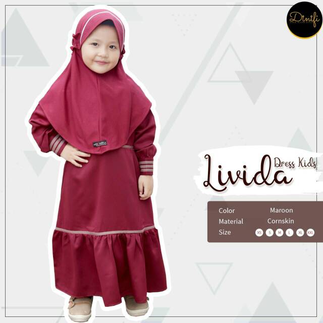 Gamis anak Livida mouza
