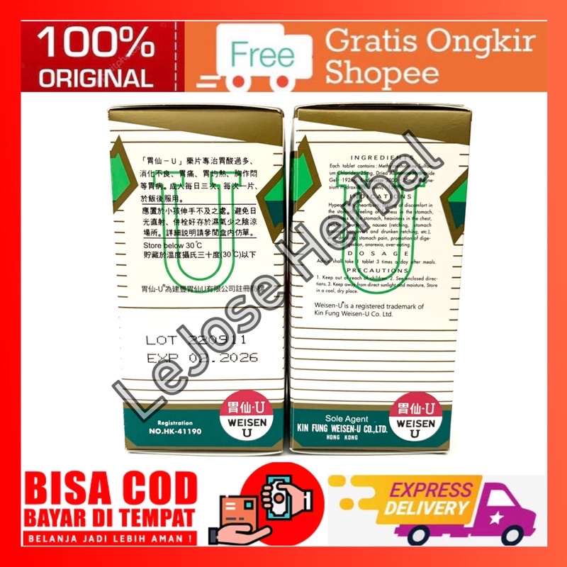 WEISEN 100 TABLET - OBAT MAAG