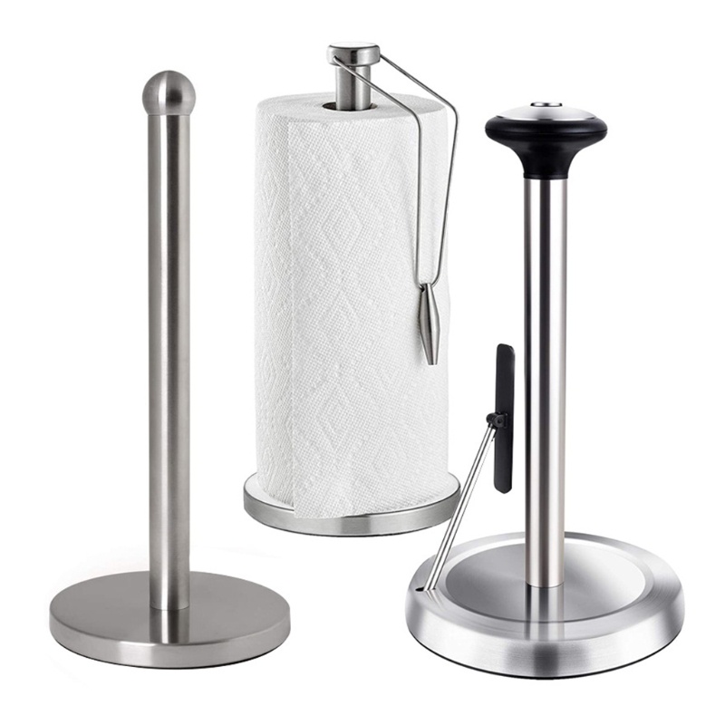 Gro Stand Holder Tissue Gulung Bahan Stainless Steel Untuk Meja