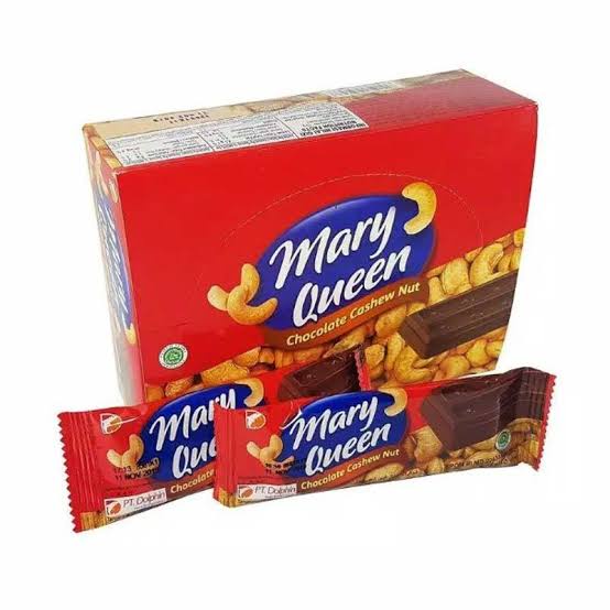 

Cokelat mary Queen ( 24pcs x 10gr) snack chocolate cashew nut cemilan murah dan enak