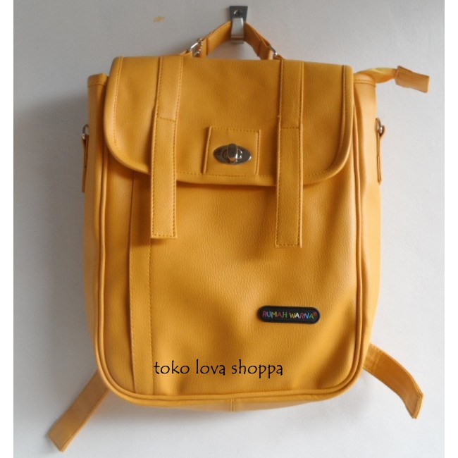 Tas Ransel Rumah Warna Lavina Kuning