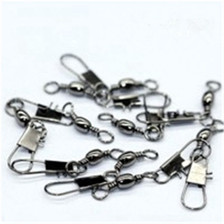 30pcs Ring Konektor Benang Pancing Bahan Stainless Steel