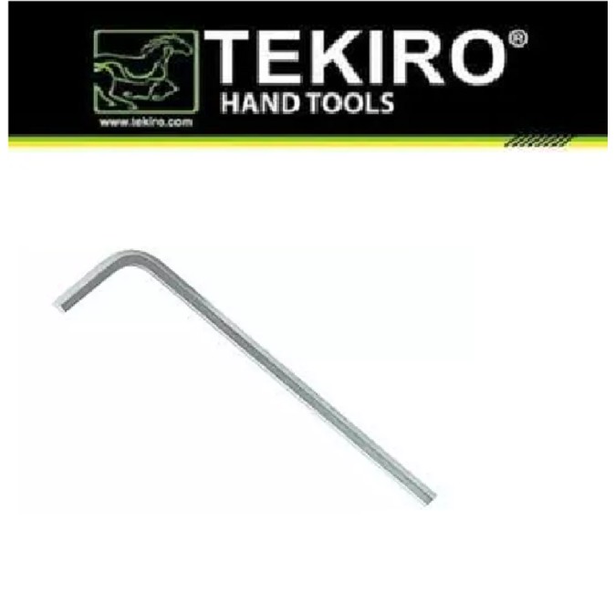 TEKIRO Kunci L Panjang 4 mm 5 mm 6 mm 8 mm 12 mm /  Kunci L 4mm 5mm 6mm 8mm 12mm Hex Key Long Chrome Vadium