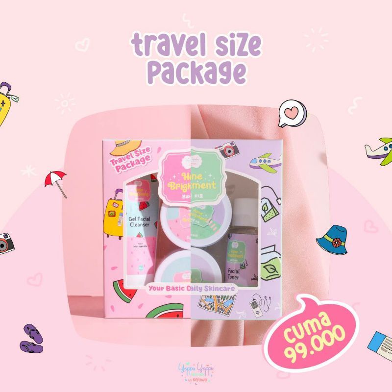 Yeppu-Yeppu by Kiyowo Skincare Travelsize Package | Paket Skin Care | Chingu