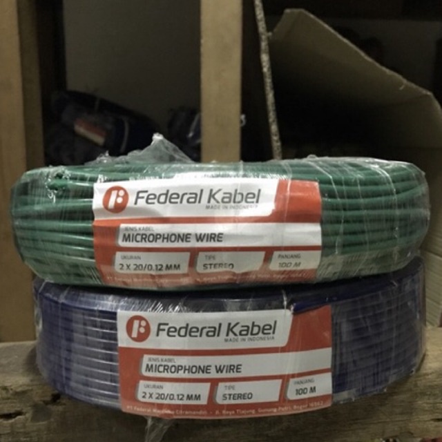 KABEL MIC FEDERAL 2 x 20/0,12 PANJANG 100METER